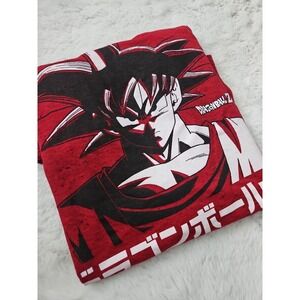Dragon Ball Z Goku Shirt Mens 3XL Red Black Speckle Toei Animation Graphic Tee